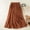 #6Orange, variant on Byworldtasic Womens Skirts Women's Elegant Polka Dot A-Line Skirt Boho Swing Pleated Midi Long Skirt