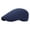 Navy, variant on Men's Classic Herringbone Newsboy Cap Cotton Flat Hat with Adjustable Fit Washed Beret Style for Golf Driving Cabbie Casual Look (Navy)