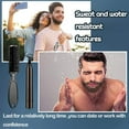thumbnail image 3 of Beard Pencil Filler For Men Beard Pen & Beard Brush Long Lasting Coverage black, 3 of 8
