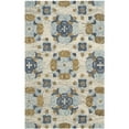 thumbnail image 6 of SAFAVIEH Blossom Naomh Geometric Wool Area Rug, Beige/Multi, 4' x 6', 6 of 6