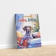 thumbnail image 3 of Watercolor Hello Winter German Shorthaired Pointer Chill Christmas Welcome Vertical Matte Canvas Poster GSP Lover Dog Gift Wall Art Home Decor - 00016, 3 of 5