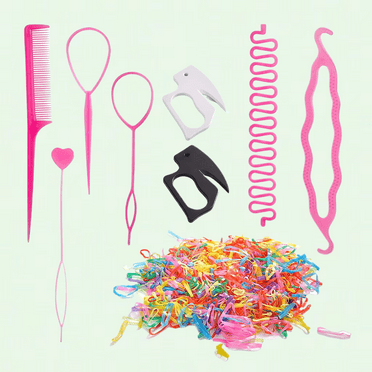 Hair Band Remover Cutter, DIY Hair Design Styling Tool Kit, Topsy Hair Braid Set