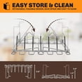 thumbnail image 3 of FZC-Stainless Chicken Leg Rack, BBQ Rib Rack for Smoking, Turkey Roasting Rack for Roasting Pan - Holds 1 Chicken, 6 Large Ribs, and 12 Chicken Leg/Wing - Easy to Use, Smoker Accessories, 3 of 4