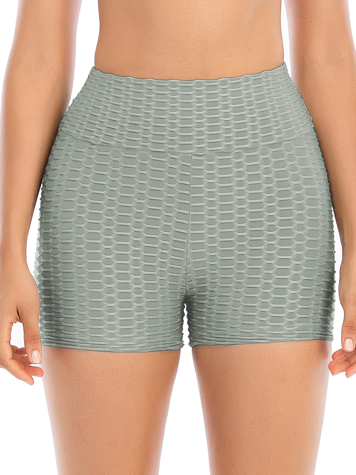 VOYJOY Women Workout Shorts 3.6 Scrunch Butt Lifting Gym Shorts Seamless  Yoga Biker Shorts at  Women's Clothing store