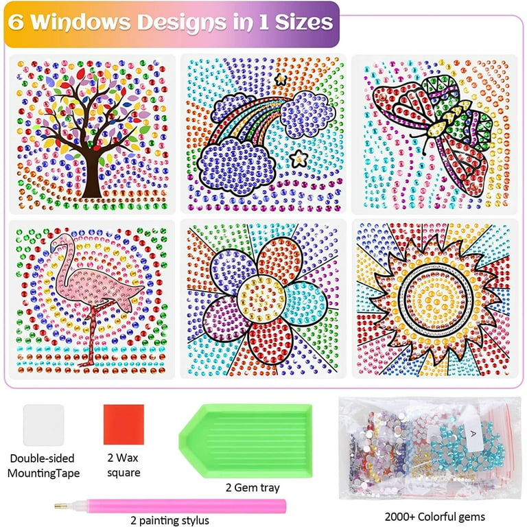 Diamond Window Art Craft Kits for Kids 8-12, Suncatcher Kit for Kids Fun  Arts and Crafts for Girls Ages 8-12, Great 6 7 8 Year Old Girl Birthday  Gift