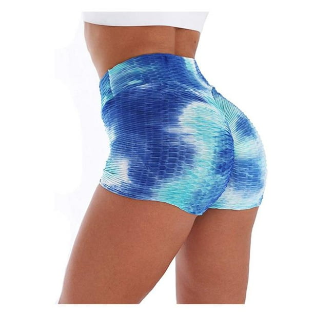 AOLIKS AOLIKS Women Workout Booty Shorts High Waist Scrunch Gym