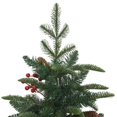 thumbnail image 3 of vidaXL Artificial Hinged Christmas Tree with Cones and Berries 150 cm, 3 of 5