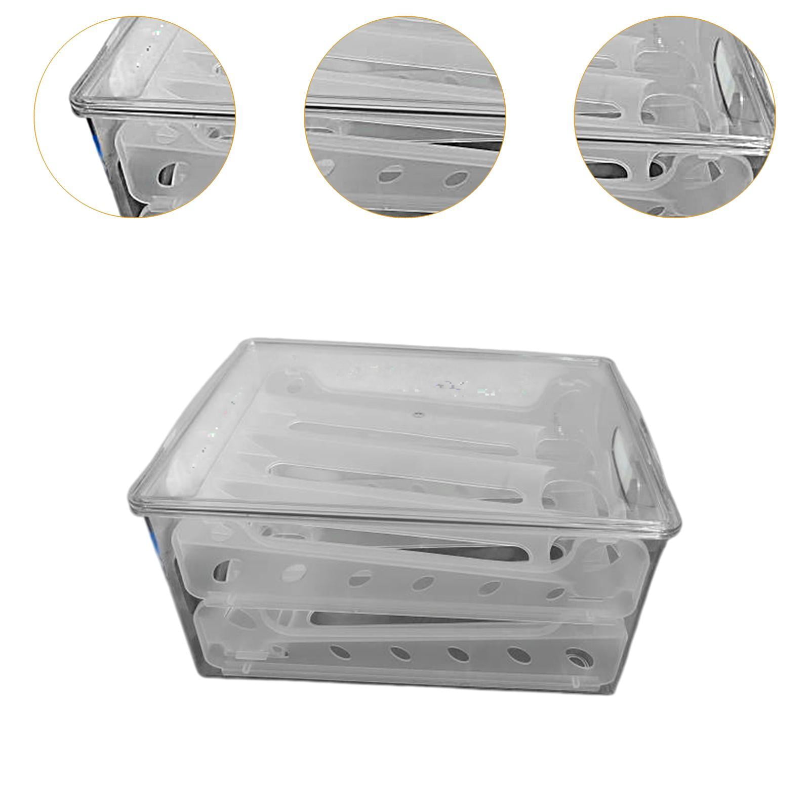 Fiocias Egg Tray for Fridge Egg Container for Refrigerator 2 Saving Fridge Egg Dispenser