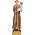 thumbnail image 1 of St. Anthony Statue Desktop Religious Adornment Church Figure Ornament Resin Craft, 1 of 3