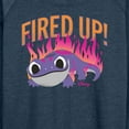 thumbnail image 3 of Fired Up  - Ladies French Terry Long Sleeve Shirt, 3 of 5
