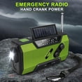 thumbnail image 4 of Radio Meteorológica de Emergencia, Radio Portátil de Manivela para Exteriores con Energía Solar, AM/FM, Alarma SOS, Lámpara de Lectura LED, Linterna B, 4 of 5
