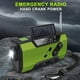 thumbnail image 4 of Radio Meteorológica de Emergencia, Radio Portátil de Manivela para Exteriores con Energía Solar, AM/FM, Alarma SOS, Lámpara de Lectura LED, Linterna B, 4 of 5