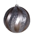 thumbnail image 4 of Vickerman Glitter Swirl Shatterproof Christmas Ball Ornament, 4 of 7