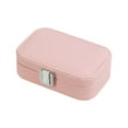 thumbnail image 4 of Double Layer Jewelry Storage Box Organizer Durable High Quality PU Leather Storage Box for Travel and Business Trips, 4 of 5
