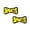 Yellow, variant on TUFFY® Jr Bone Yellow Bone, 2-Pack, Durable Plush Squeaky Dog Toys