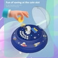 thumbnail image 4 of Blue Children Ufo Piggy Bank Money Box, Simulation Face Fingerprint Lock, Savings Tank Atm Function Educational Toy, 4 of 8
