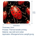 thumbnail image 5 of Ladybird 8.3x9.8 Inch Square Non-Slip Rubber Bottom Mouse Pad, Desk Pad, Desk Mat - Printed Design for Office and Gaming, 5 of 6