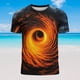 thumbnail image 5 of Camisetas de Verano para Hombres de Manga Corta Impresa Cuello Redondo Casual Top Uso Diario, 5 of 5