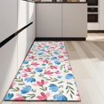 thumbnail image 4 of Pioneer Flower Floral Print Pattern Kitchen Rug Mat,Kitchen Runner Rugs Non Skid Washable,Decorative Kitchen Floor Mats for Kitchen,Sink,Laundry,17"X47", 4 of 5