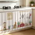 thumbnail image 6 of Cabinet Curtain,Adhesive Dust Proof Window Cover,Printed Kitchen Fabric for Pantry Blocking Light and Household Dust Prevention, 6 of 7