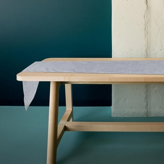 UPOUART Banquet Table Runner Light Grey Polyester 1Pack 70.9x12.6in