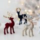 thumbnail image 2 of Figura de alce de reno de Navidad 2024, decoración para mesa, árbol de Navidad, adorno colgante de alce para decoración del hogar, fiesta de Año Nuevo, regalo de Navidad, 2 of 5