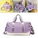 thumbnail image 5 of Bolsa de lona Totes de viaje para yoga Púrpura Sunnimix Duffel de deportes, 5 of 8