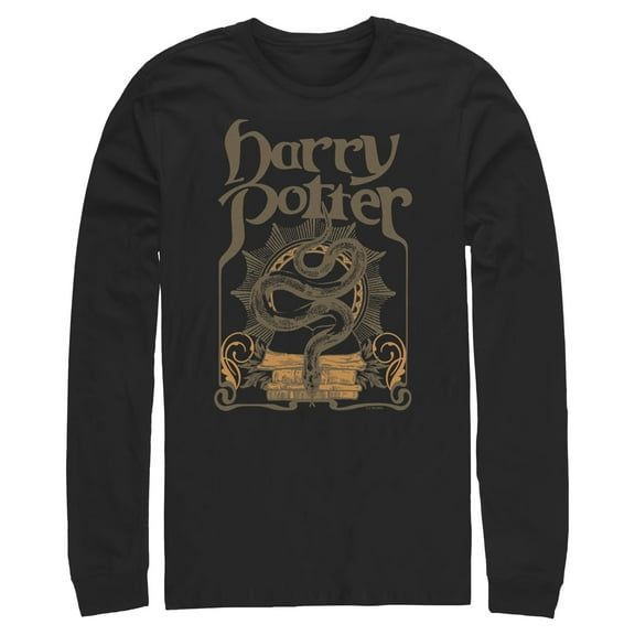 Mens Harry Potter Snake Symbol Long Sleeve Shirt