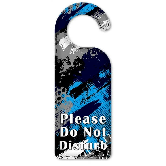 Do Not Disturb Door Knob Hanger Sign - Tire Tracks