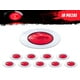 thumbnail image 1 of Paquete De 10 Plafones Lat 2 Leds Con Aro Gel Rojo Tunelight, 1 of 7