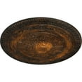 thumbnail image 3 of 37 1/2"OD x 3 3/8"P Naple Ceiling Medallion (Fits Canopies up to 3 3/8"), Hand-Painted Rust, 3 of 5