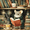 Cozy Reading Mouse in Library, variant on UXIEQU Vintage Blue Wooden Boat Canvas Wall Art 15.75x11.81 Inches