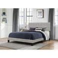 thumbnail image 2 of Hillsdale Furniture Delaney Upholstered Queen Bed with Tufted Headboard, Glacier Gray, 2 of 3