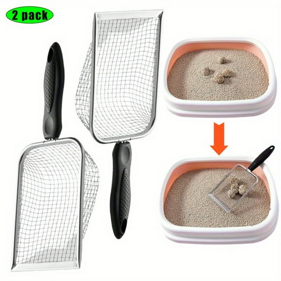 Gardening Soil Sifter Pack of 2 - Garden Sand Soil Compost Sifter with Handle - Two Garden Sifters (3.8mm and 5mm Mesh),Ideal for Sand, Rocks, Dirt, Compost - Perfect for Gardening
