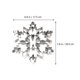 thumbnail image 2 of EeaseMX 2pcs cocina de copo de nieve forma de galleta para hornear molde de acero inoxidable acero inoxidable, 2 of 7