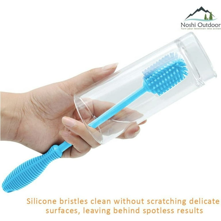 12 Inch 100% Silicon Long Kitchen Bottle Cleaning Brush-No Scratch