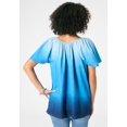 thumbnail image 3 of Roaman's Women's Plus Size Embroidered Ruffle Blouse, 3 of 4
