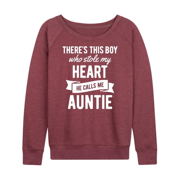 Instant Message - There's This Boy Who Stole My Heart - Women's Lightweight French Terry Long Sleeve Shirt