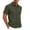 Army Green, variant on FRSASU Men's Casual Polo Shirt Summer Short Sleeve Vacation Button Down Beach Knit Stretchy Golf Shirts White