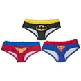 thumbnail image 2 of DC Comics Superhero Lace 3 Pair Pack of Hipster Panties-3XLarge, 2 of 4