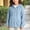 Light Blue, variant on WQNVRNR Girls Hooded Sweater Jacket- Full Zip Loose Fit Casual Thin Knit Sweater Hoodie Light Blue Size 10