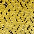thumbnail image 1 of Ahgly Company Indoor Square Oriental Yellow Modern Area Rugs, 3' Square, 1 of 4