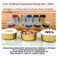 KitchenDance Disposable Colored Aluminum Dessert Baking Pan with Lid