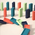 thumbnail image 3 of 40/80/100pcs Domino Train Blocks Set Creative Intelligence Stacking Toys for Toddler‘s Preschool Activity  Pink 40PCS, 3 of 8