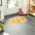 thumbnail image 4 of Flower Pattern Non Slip Washable Rugs Floor Mat Entryway Rug Non Slip Kitchen Floor Mats With Rubber Backing For Entrance Bedroom Bathroom Indoor Door Carpet For Home Yellow, 4 of 6