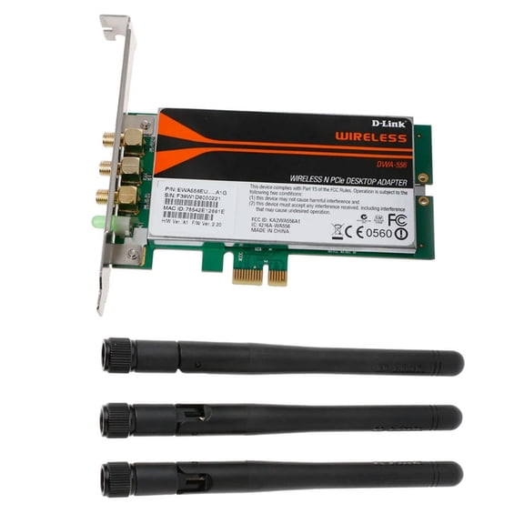 FOR DWA-556 N PCI-E Desktop Adapter WiFi Card Low Profile SFF