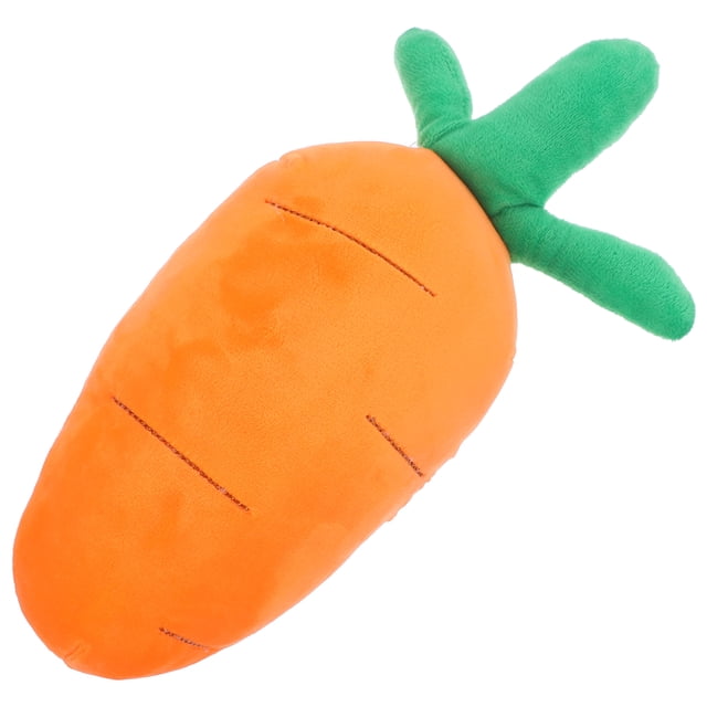 FELTECHELECTR Cojín de peluche de zanahoria de 30 cm para niños, divertido y adorable cojín para la espalda, ideal para sofá.