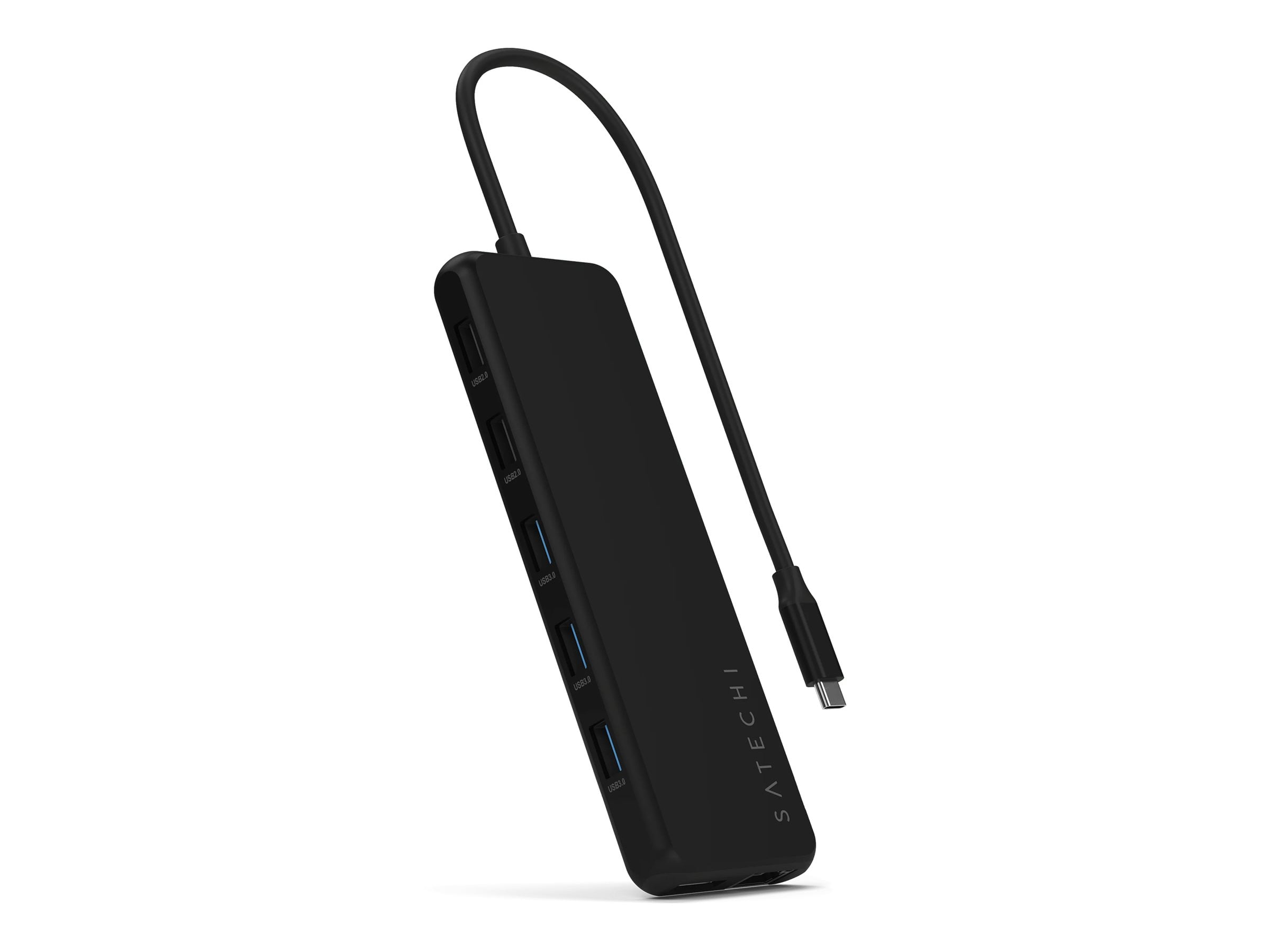 Satechi ST-P3D13K 13-in-1 USB-C Triple Display Adapter, Black