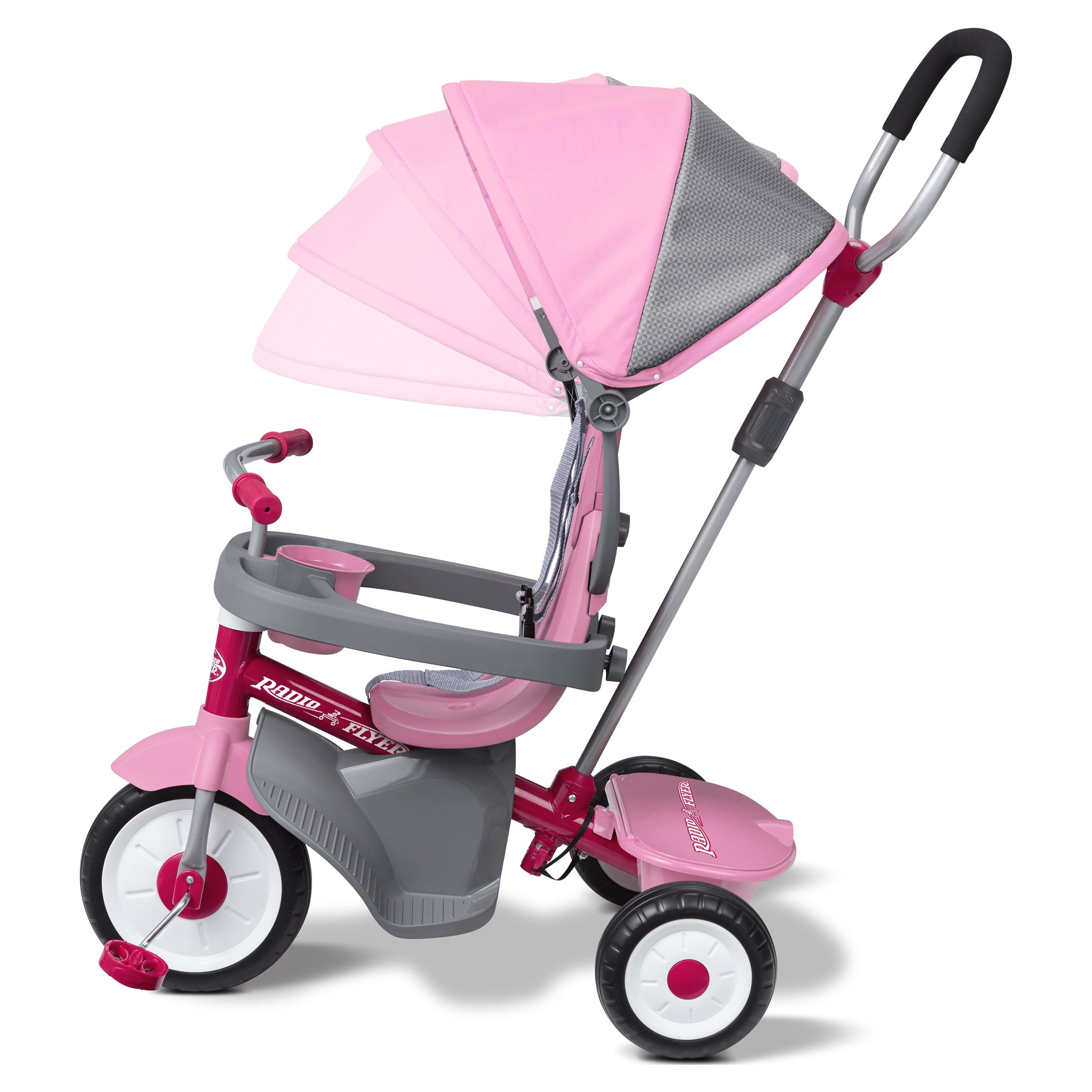 Free Shipping! Radio Flyer, 4-in-1 Stroll 'n Trike, Grows with Child, Pink  - Walmart.com