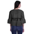 thumbnail image 2 of Moomaya Hauts à Manches Cloche pour Femmes en Coton avec Poche T-Shirt d'Été, 2 of 4